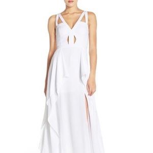 BCBG Maxazria Juliana Cutout Ruffle  Dress, prom